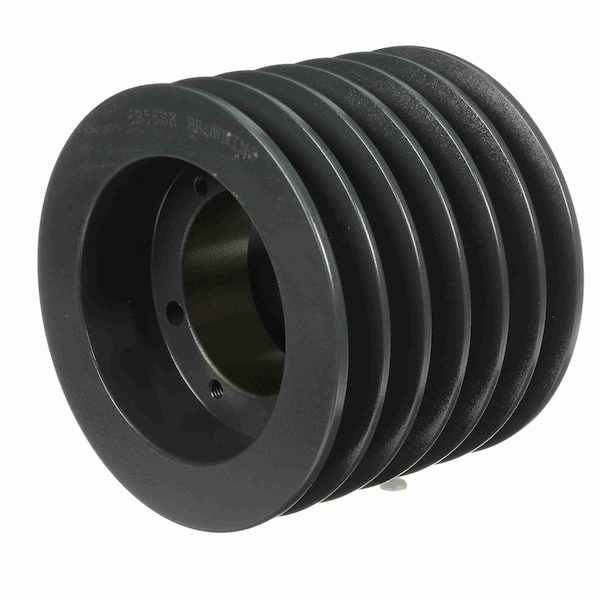6 Groove Cast Iron Bushed Bore Multiple Sheave, 6B56SK
